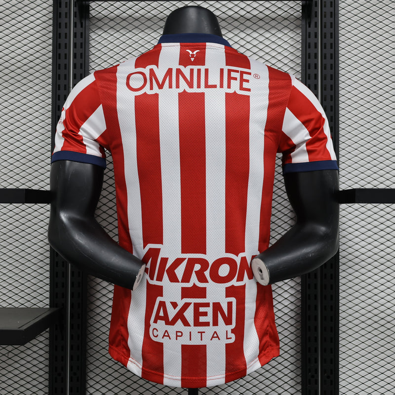 CAMISA VERSÃO PLAYER DO CHIVAS GUADALAJARA 24/25 TRADICIONAL