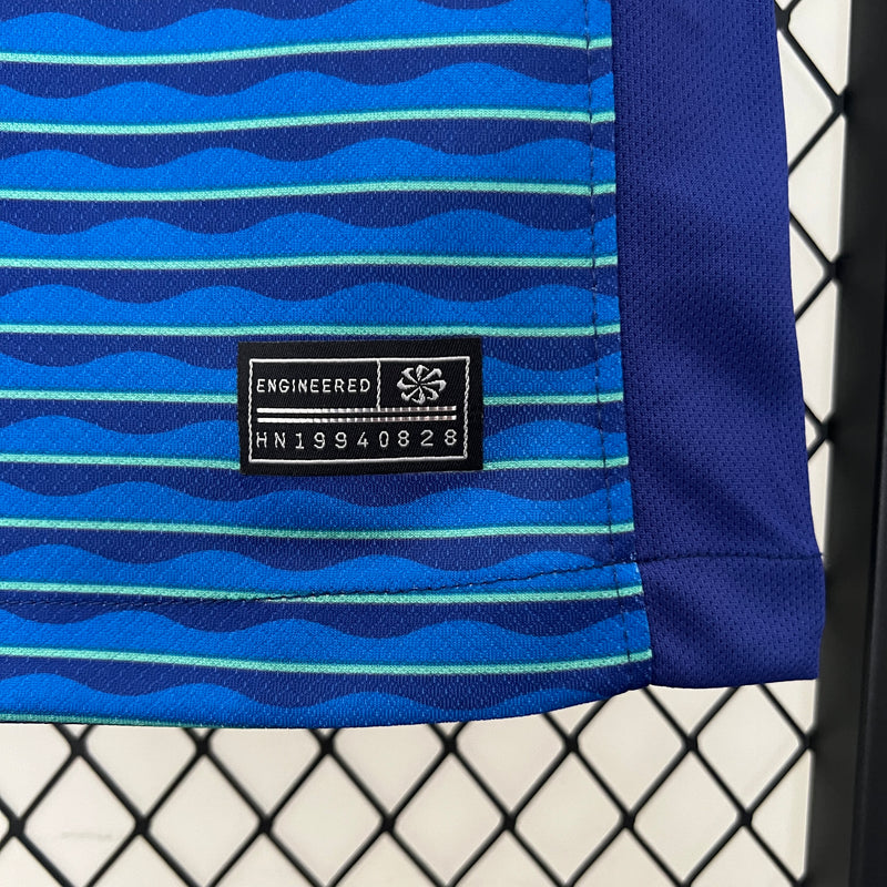 CAMISA LANÇAMENTO FEMININA DA SELEÇÃO DO BRASIL 24/25 AZUL