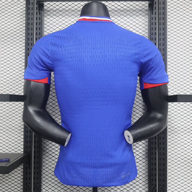 CAMISA VERSÃO PLAYER DA SELEÇÃO DA FRANÇA 2024 AZUL