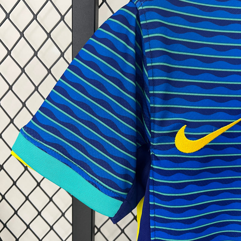 CAMISA LANÇAMENTO FEMININA DA SELEÇÃO DO BRASIL 24/25 AZUL