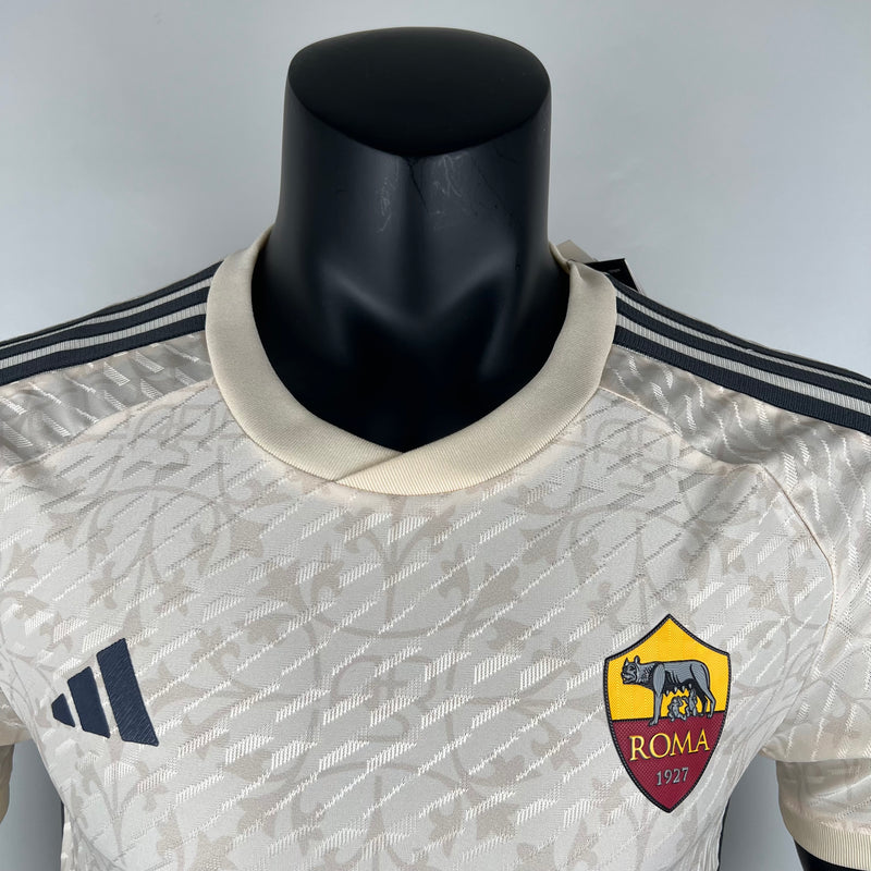 CAMISA VERSÃO PLAYER DA ROMA 23/24 BEGE