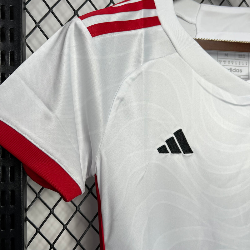 CAMISA LANÇAMENTO FEMININA DO FLAMENGO 24/25 BRANCO