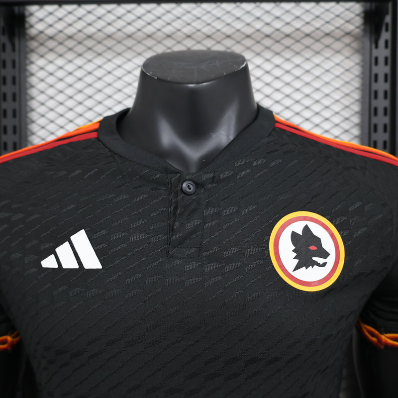 CAMISA VERSÃO PLAYER DA ROMA 23/24 PRETO
