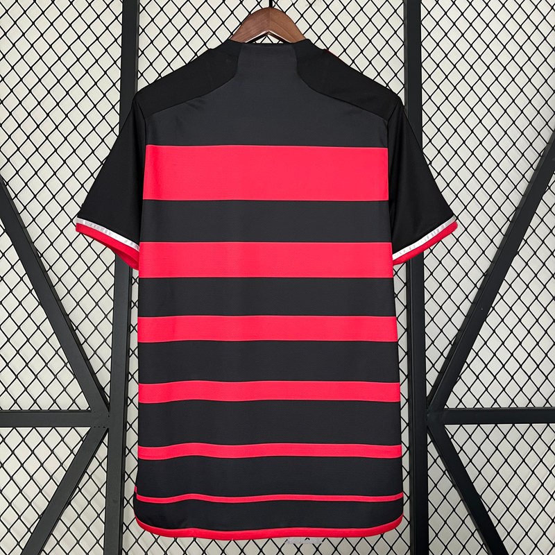 CAMISA LANÇAMENTO DO FLAMENGO 24/25 VERMELHO E PRETO - VELOP SPORTS