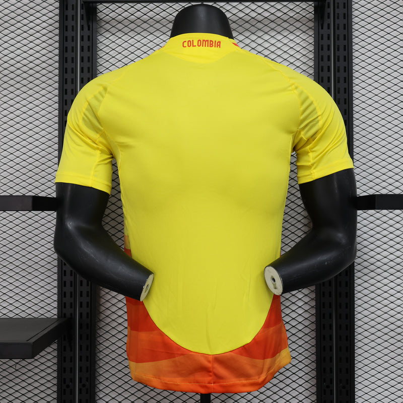 CAMISA VERSÃO PLAYER DA SELEÇÃO DA COLÔMBIA 2024 AMARELO