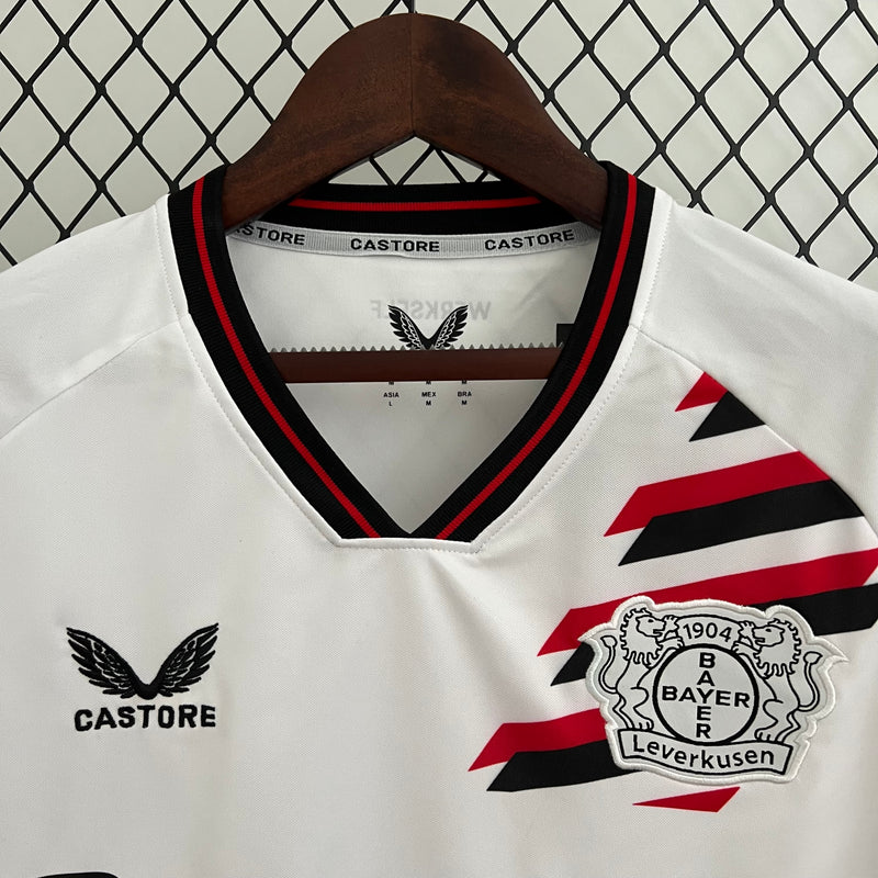 CAMISA DO BAYER LEVERKUSEN 23/24 BRANCO