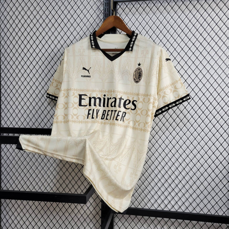 CAMISA LANÇAMENTO DO MILAN 24/25 BEGE - VELOP SPORTS
