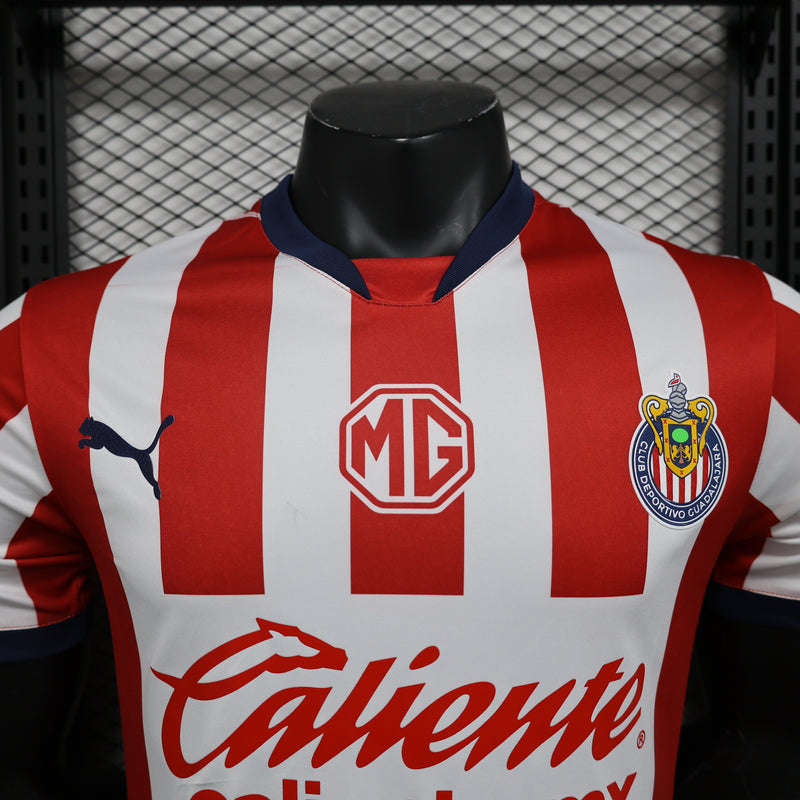 CAMISA VERSÃO PLAYER DO CHIVAS GUADALAJARA 24/25 TRADICIONAL