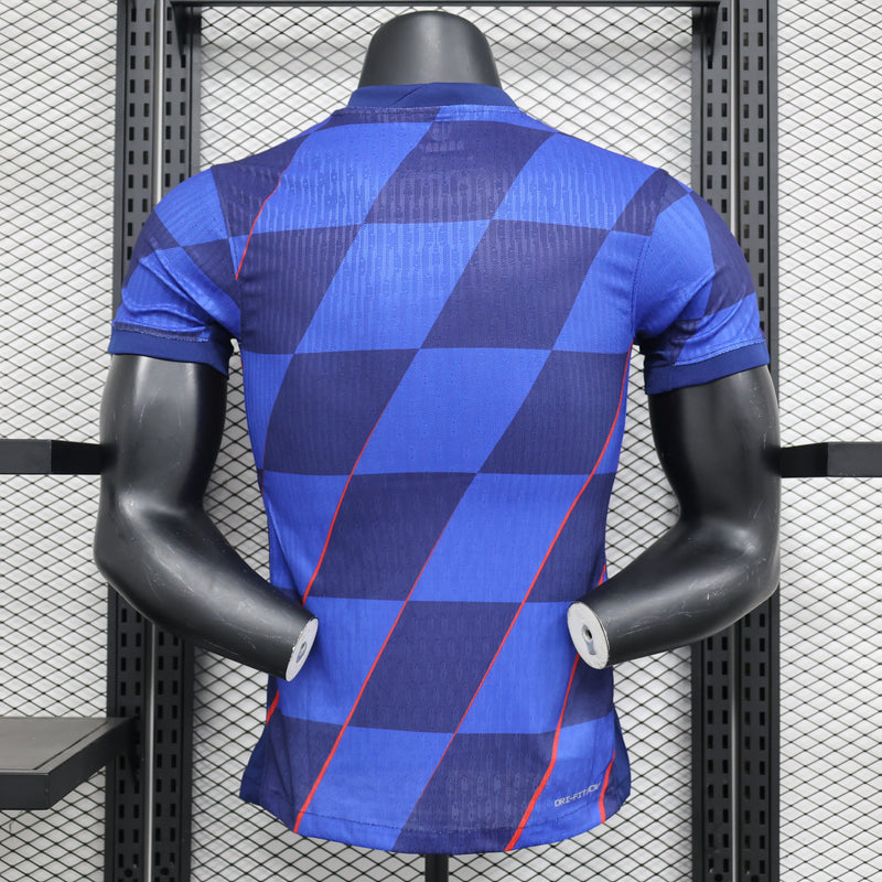 CAMISA VERSÃO PLAYER DA SELEÇÃO DA CROÁCIA 2024 AZUL