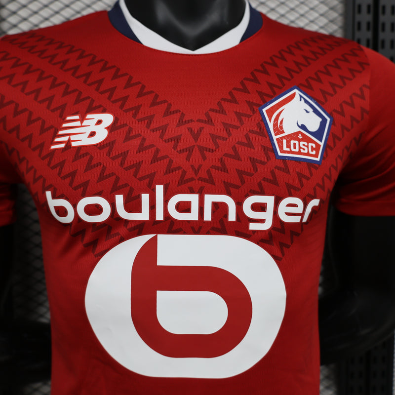 CAMISA VERSÃO PLAYER DO LILLE 24/25 VERMELHO