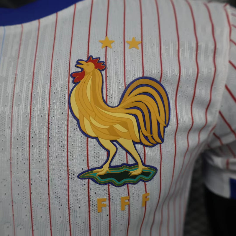 CAMISA VERSÃO PLAYER DA SELEÇÃO DA FRANÇA 2024 BRANCO