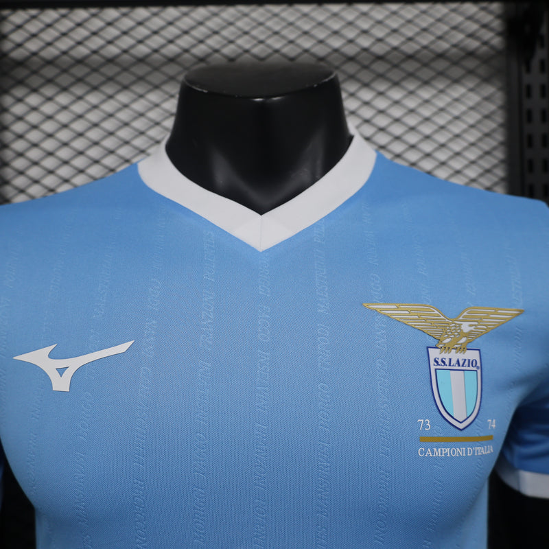 CAMISA VERSÃO PLAYER DA LAZIO 24/25 EDIÇÃO ESPECIAL 50 ANOS