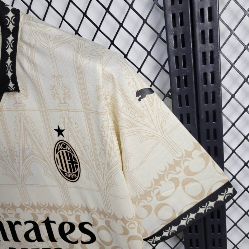 CAMISA LANÇAMENTO DO MILAN 24/25 BEGE - VELOP SPORTS
