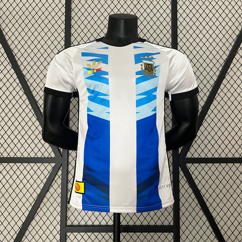 CAMISA VERSÃO PLAYER DA SELEÇÃO DA ARGENTINA 2024 EDIÇÃO DRAGON BALL