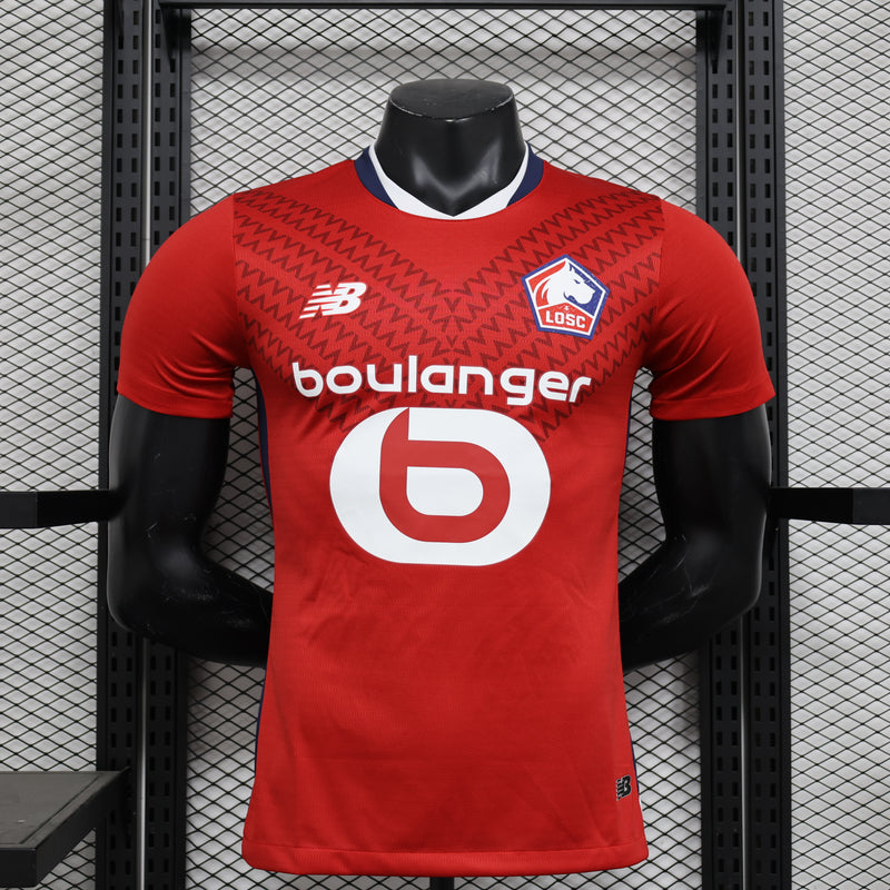 CAMISA VERSÃO PLAYER DO LILLE 24/25 VERMELHO