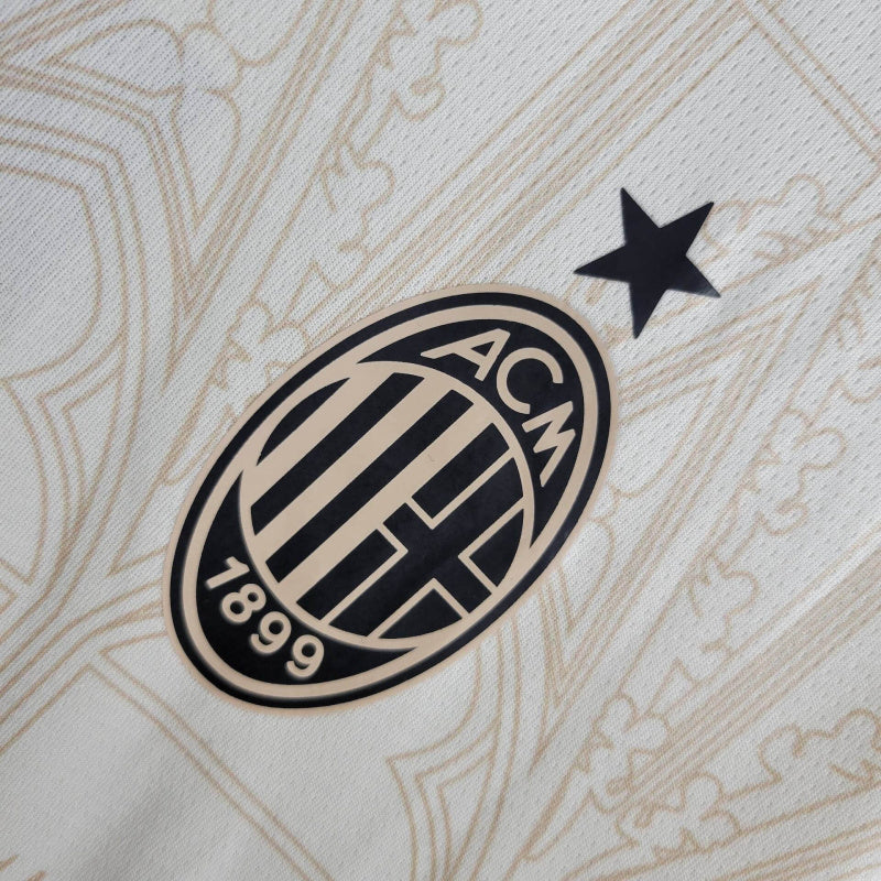 CAMISA LANÇAMENTO DO MILAN 24/25 BEGE - VELOP SPORTS