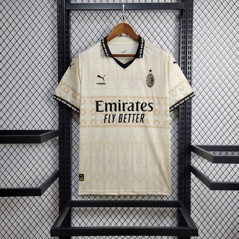 CAMISA LANÇAMENTO DO MILAN 24/25 BEGE - VELOP SPORTS