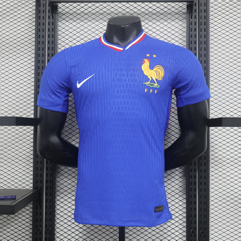 CAMISA VERSÃO PLAYER DA SELEÇÃO DA FRANÇA 2024 AZUL
