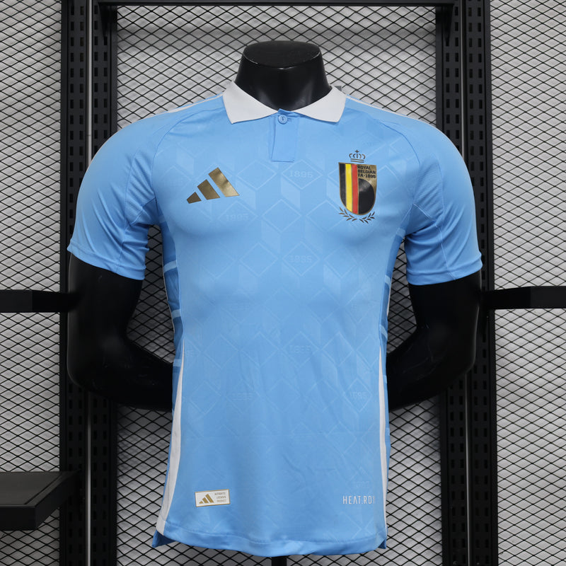 CAMISA VERSÃO PLAYER DA SELEÇÃO DA BÉLGICA 2024 AZUL