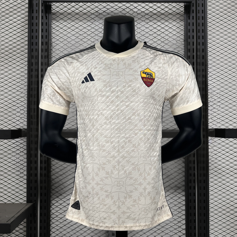 CAMISA VERSÃO PLAYER DA ROMA 23/24 BEGE