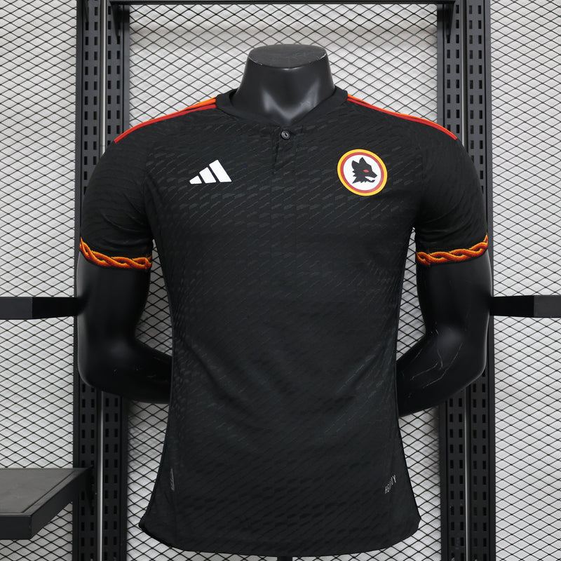 CAMISA VERSÃO PLAYER DA ROMA 23/24 PRETO