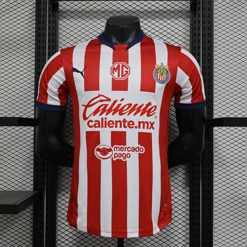 CAMISA VERSÃO PLAYER DO CHIVAS GUADALAJARA 24/25 TRADICIONAL