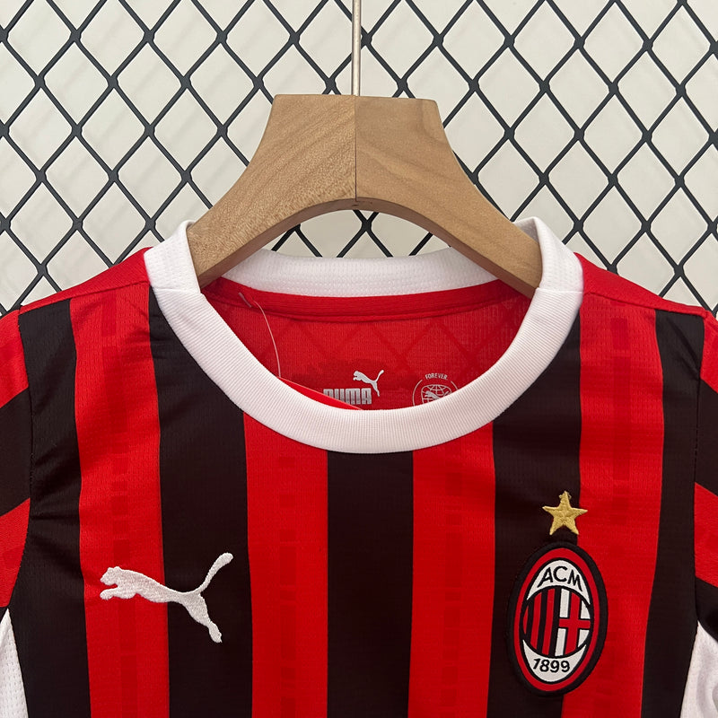 Conjunto Infantil AC Milan 24/25 - Home