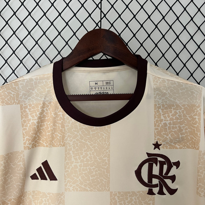 CAMISA PRÉ JOGO DO FLAMENGO 24/25 BEGE