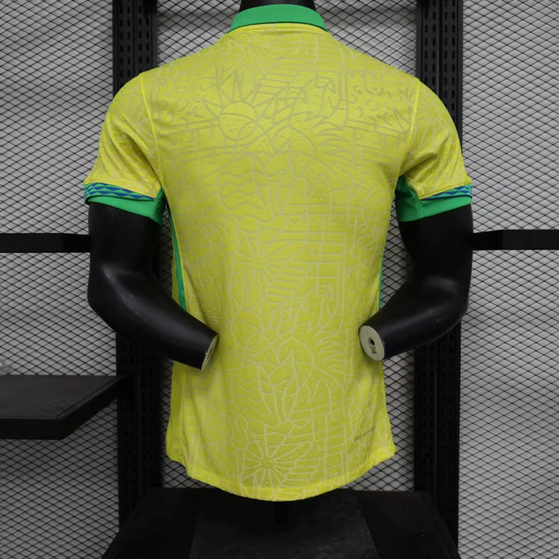 CAMISA LANÇAMENTO VERSÃO PLAYER DA SELEÇÃO DO BRASIL 24/25 AMARELO - VELOP SPORTS