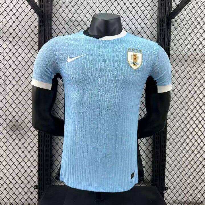 CAMISA VERSÃO PLAYER DA SELEÇÃO DO URUGUAI 2024 AZUL
