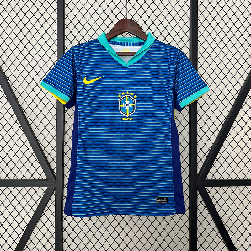 CAMISA LANÇAMENTO FEMININA DA SELEÇÃO DO BRASIL 24/25 AZUL