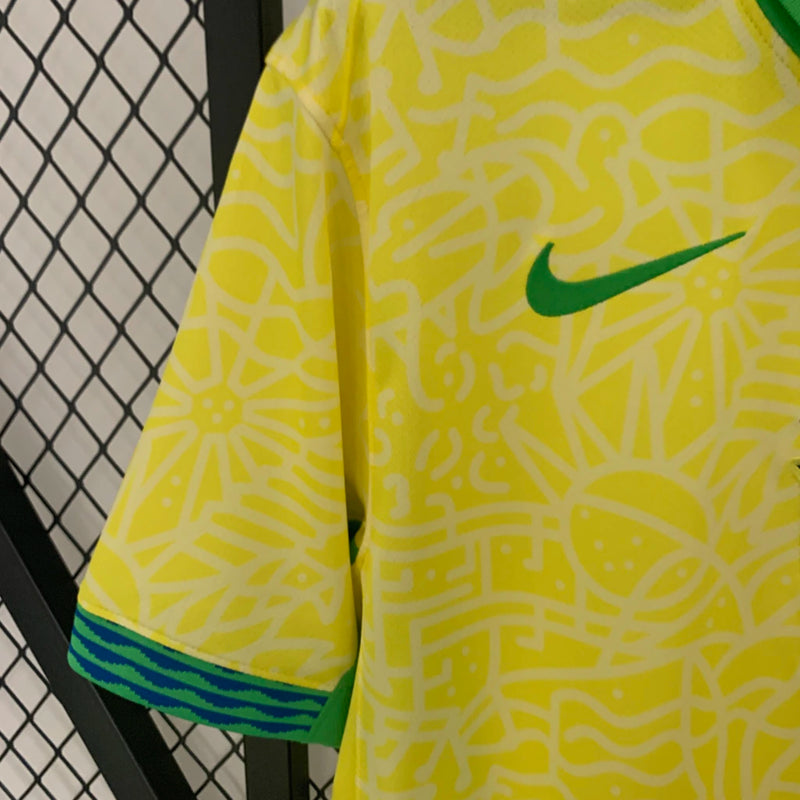 CAMISA LANÇAMENTO VERSÃO PLAYER DA SELEÇÃO DO BRASIL 24/25 AMARELO - VELOP SPORTS