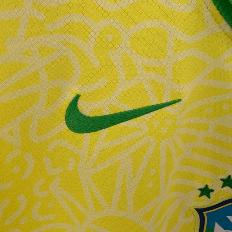 CAMISA LANÇAMENTO VERSÃO PLAYER DA SELEÇÃO DO BRASIL 24/25 AMARELO - VELOP SPORTS