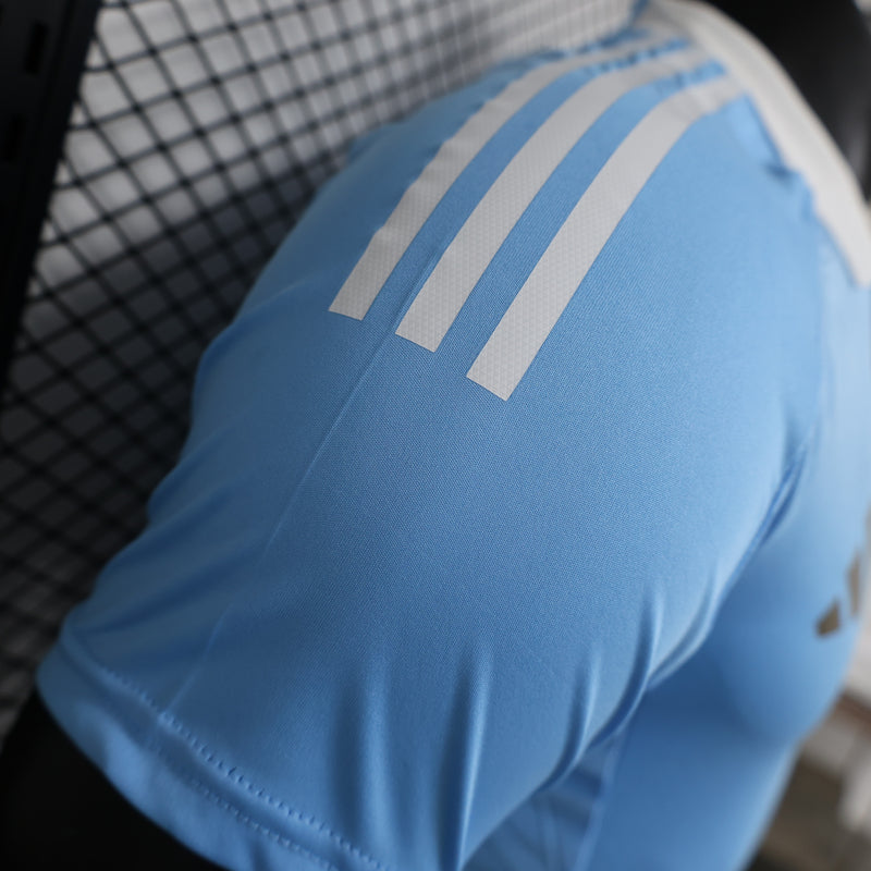 CAMISA VERSÃO PLAYER DA SELEÇÃO DA BÉLGICA 2024 AZUL