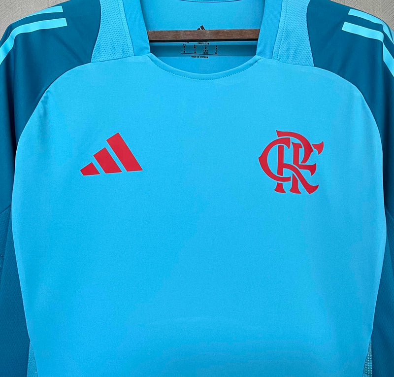 CAMISA TREINO DO FLAMENGO 25/26 AZUL CLARO