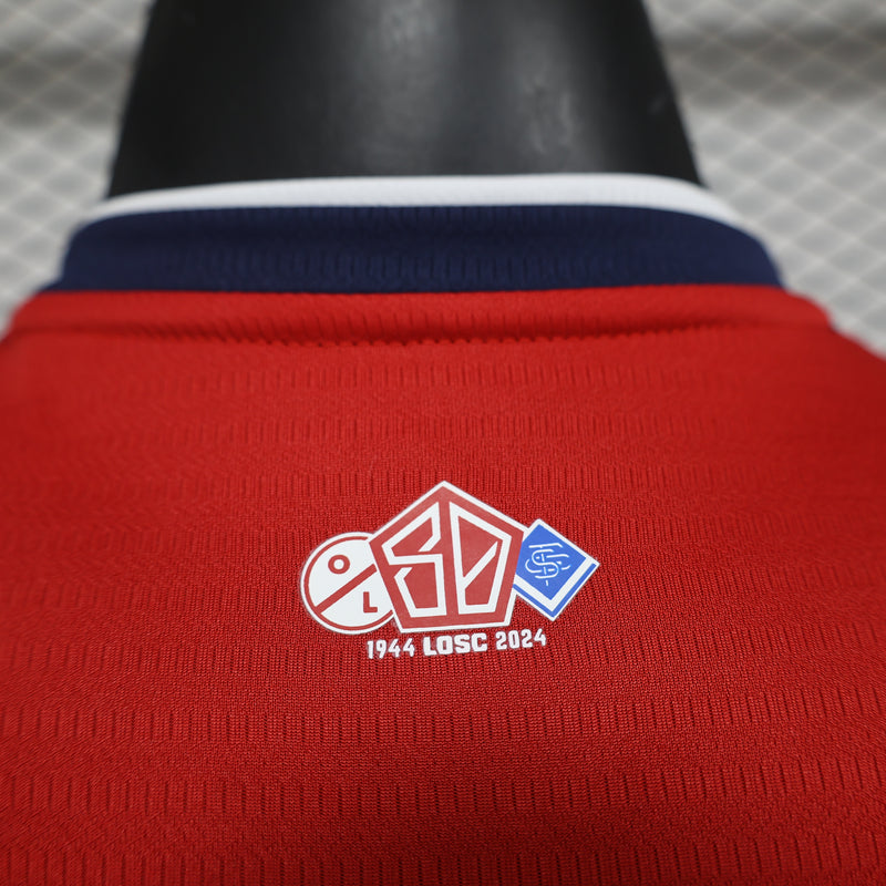 CAMISA VERSÃO PLAYER DO LILLE 24/25 VERMELHO