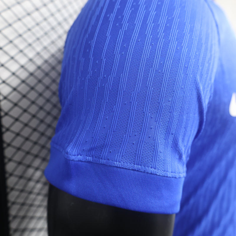 CAMISA VERSÃO PLAYER DA SELEÇÃO DA FRANÇA 2024 AZUL