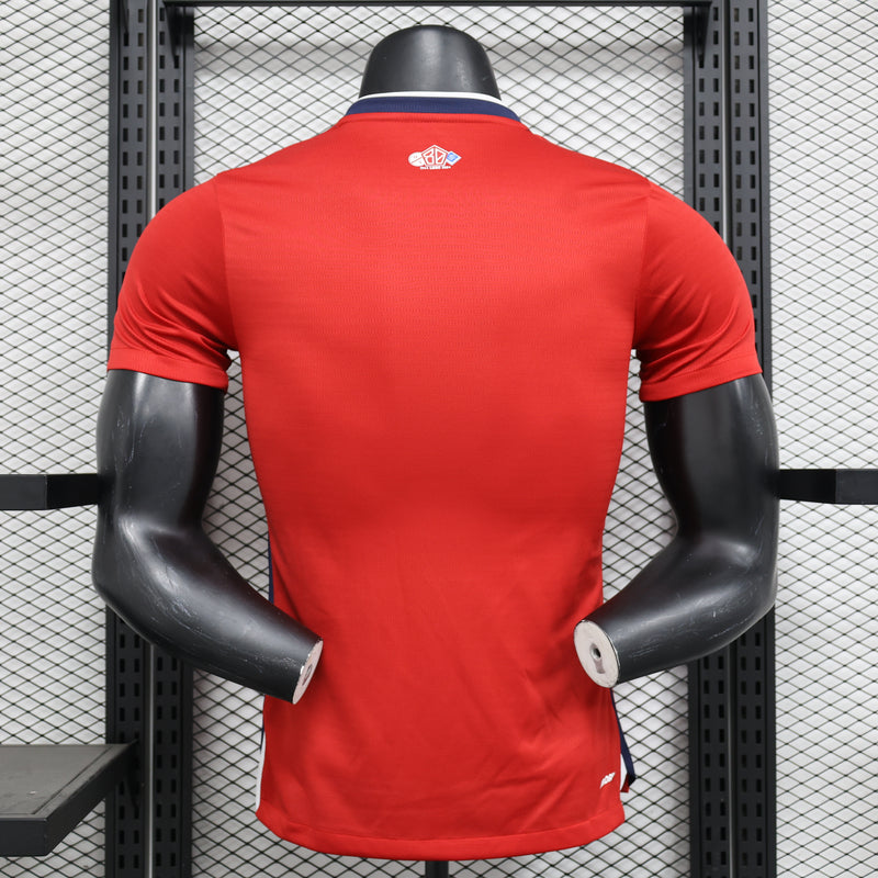 CAMISA VERSÃO PLAYER DO LILLE 24/25 VERMELHO