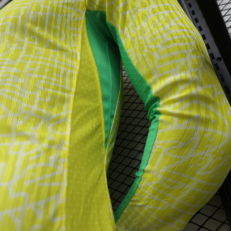 CAMISA MANGA LONGA DA SELEÇÃO DO BRASIL 24/25 AMARELO