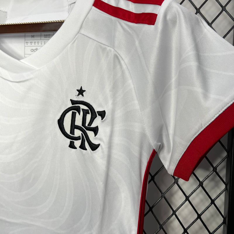 CAMISA LANÇAMENTO FEMININA DO FLAMENGO 24/25 BRANCO