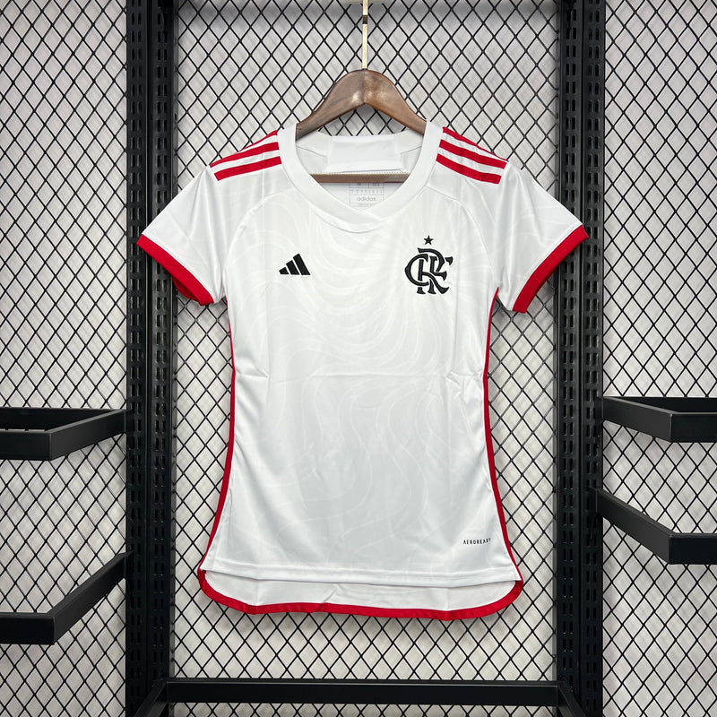 CAMISA LANÇAMENTO FEMININA DO FLAMENGO 24/25 BRANCO