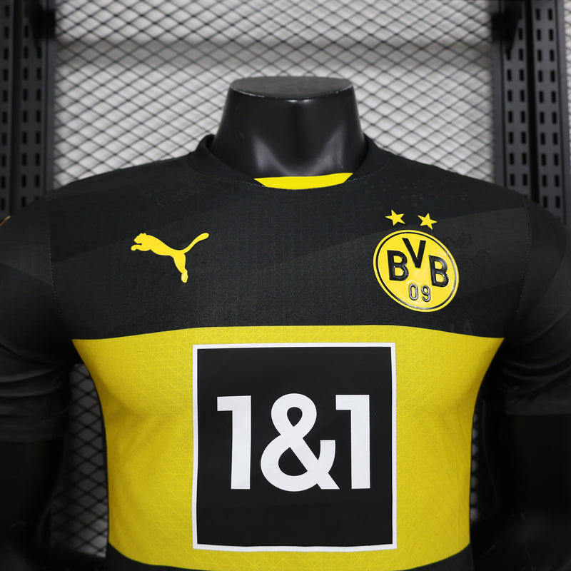 CAMISA VERSÃO PLAYER DO BORUSSIA DORTMUND 24/25 PRETO