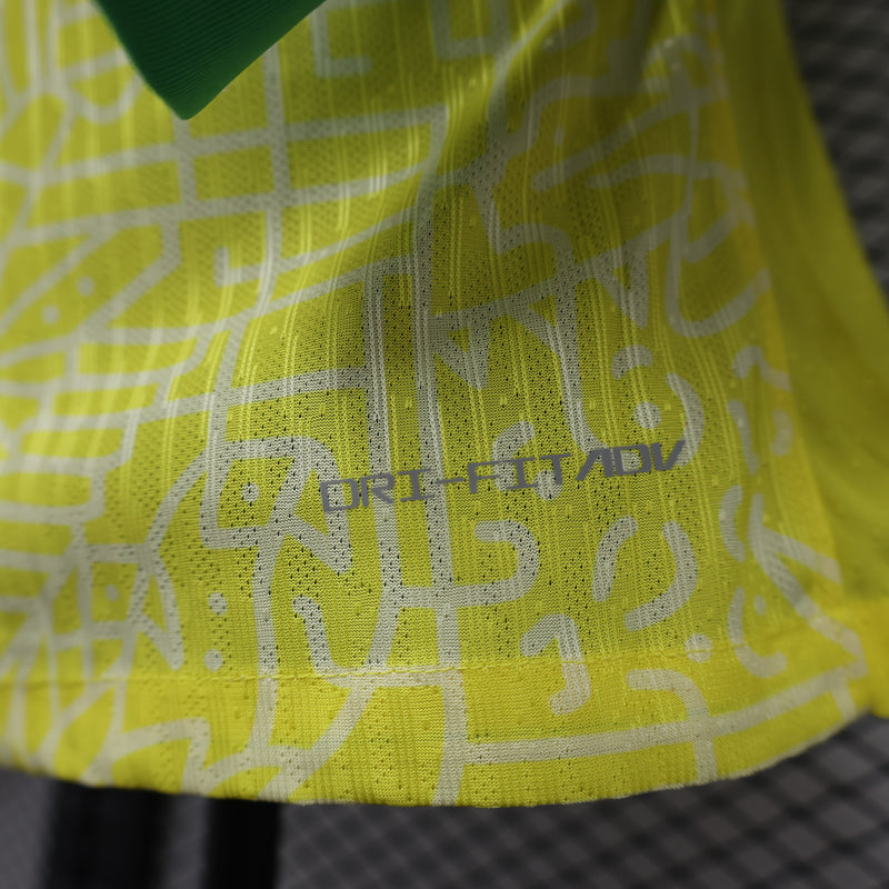 CAMISA MANGA LONGA DA SELEÇÃO DO BRASIL 24/25 AMARELO