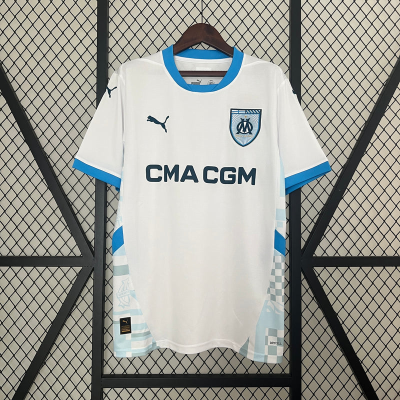 CAMISA LANÇAMENTO DO OLYMPIQUE DE MARSEILLE 24/25 BRANCO