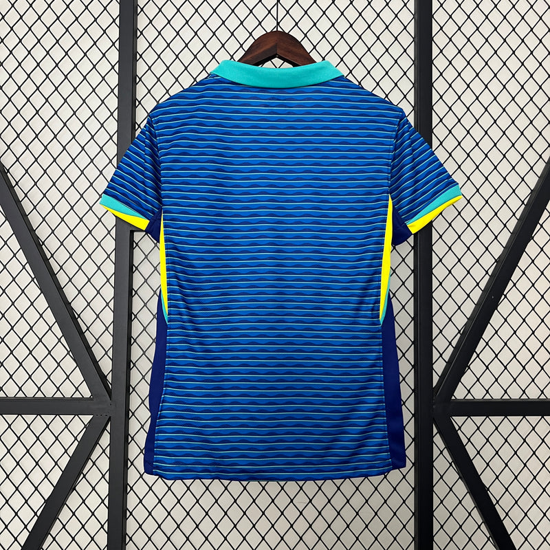 CAMISA LANÇAMENTO FEMININA DA SELEÇÃO DO BRASIL 24/25 AZUL
