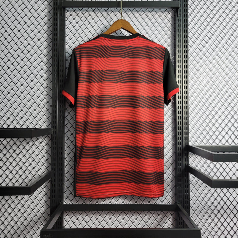 CAMISA DO FLAMENGO 22/23 VERMELHO E PRETO - VELOP SPORTS