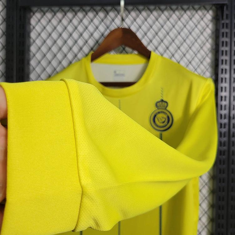 CAMISA MANGA LONGA DO AL NASSR 23/24 AMARELO - VELOP SPORTS
