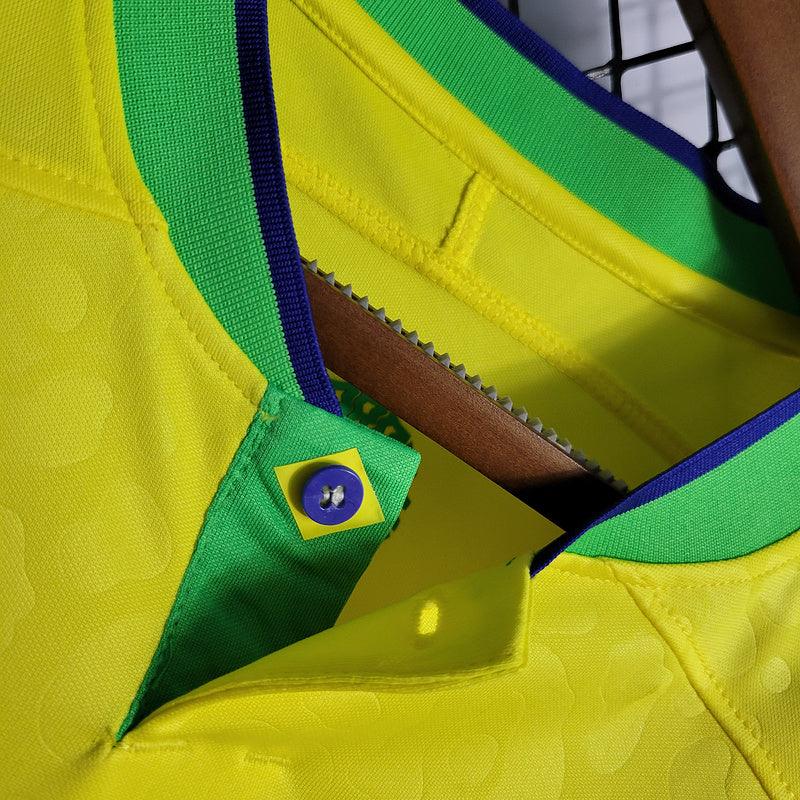 CAMISA MANGA LONGA DO BRASIL 23/24 AMARELO - VELOP SPORTS