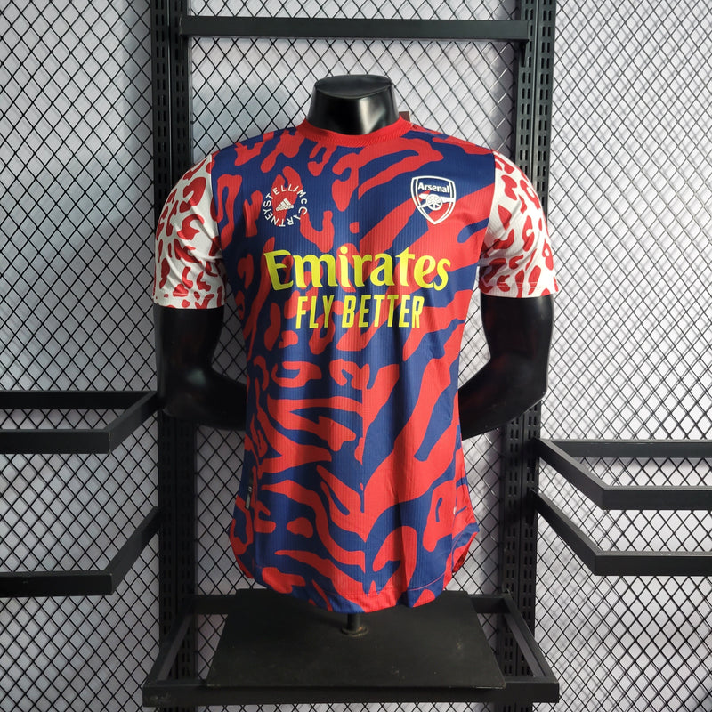CAMISA VERSÃO PLAYER DO ARSENAL 23/24 RED BLUE - VELOP SPORTS