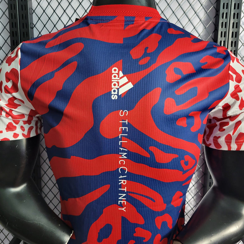 CAMISA VERSÃO PLAYER DO ARSENAL 23/24 RED BLUE - VELOP SPORTS